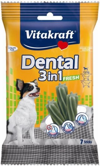 VITAKRAFT DENTAL 3w1 FRESH XS przysmak dla psa 70g