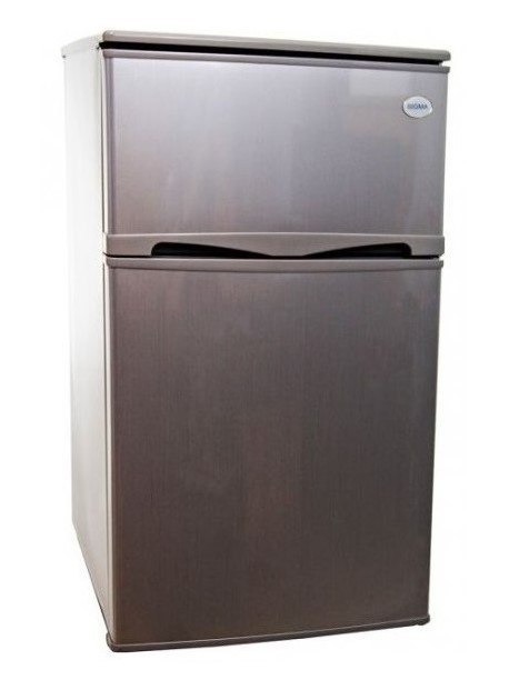 Mała lodówka z zamrażalnikiem 89L 85cm INOX