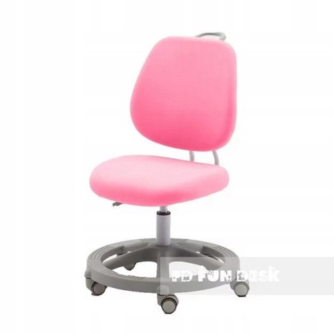 Regulowane krzesło fotel obrotowy Pratico Pink OUTLET