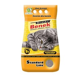 Żwirek dla kota bentonitowy Super Benek STANDARD naturalny 5l zwirek