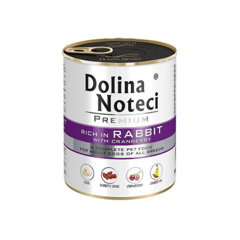 DOLINA NOTECI Premium bogata w królika z żurawiną 800g