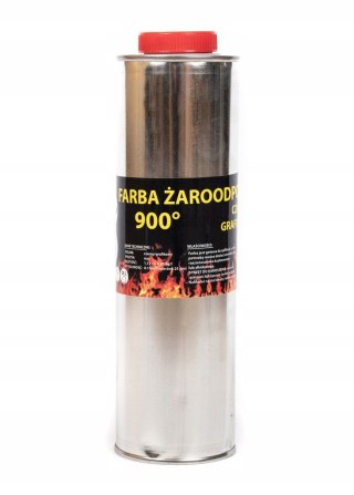 Farba żaroodporna 1L - czarna