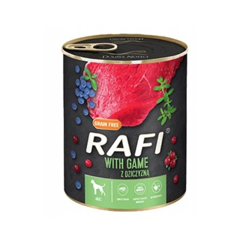 Rafi z dziczyzną, borówką i żurawiną 24 x 400 g