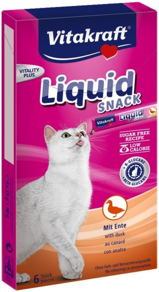 VITAKRAFT CAT LIQUID SNACK przysmak z kaczką i Bkluganem dla kota 6szt