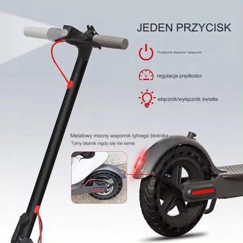 HULAJNOGA ELEKTRYCZNA IP54 LED 3 TRYBY 500W 125KG 20KM/H SZYBKA WYTRZYMAŁA