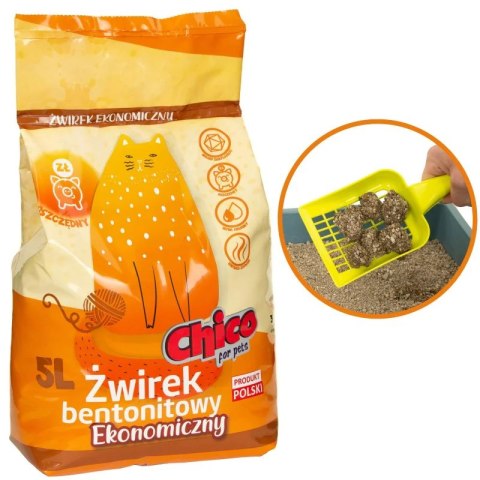 CHICO Żwirek bentonitowy Ekonomiczny 5l