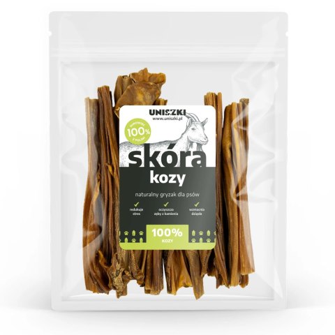 UNISZKI Skóra kozy 100G naturalny gryzak dla psa