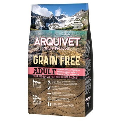 Arquivet GRAIN FREE z łososiem 12 kg bezzbożowa