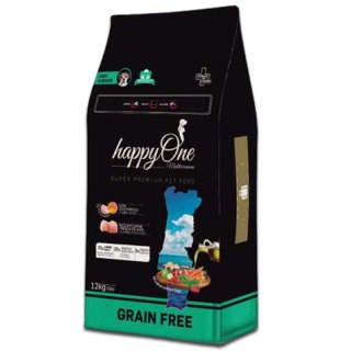 HappyOne Grain-Free Mediterraneum Light & Senior dla psich seniorów SUPER PREMIUM 12KG