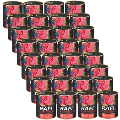 Rafi z wołowiną, borówką i żurawiną 24 x 400 g